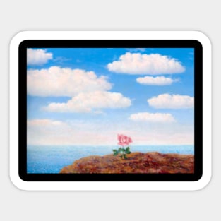 Rene Magritte Flower in Sea Sticker